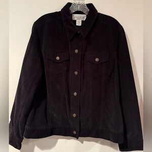Corduroy Black Jean Jacket